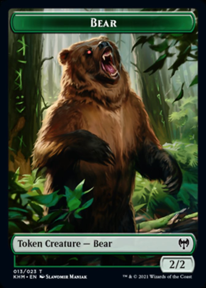 Bear Token [Kaldheim Tokens] | Gate City Games LLC