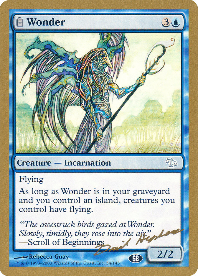 Wonder (Dave Humpherys) (SB) [World Championship Decks 2003] | Gate City Games LLC