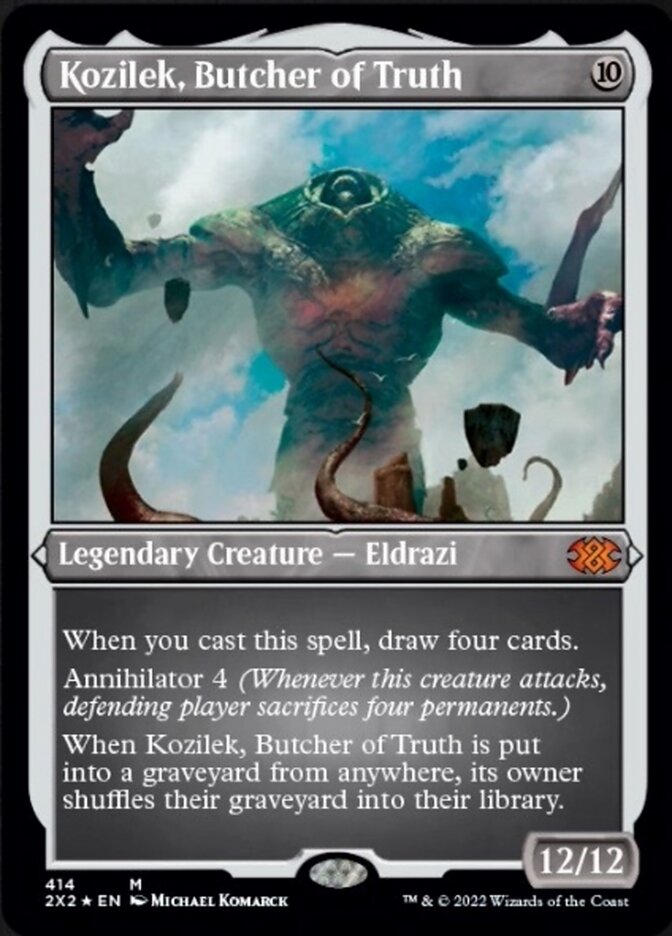 Kozilek, Butcher of Truth (Foil Etched) [Double Masters 2022] | Gate City Games LLC