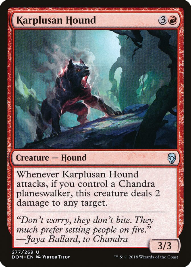 Karplusan Hound [Dominaria] | Gate City Games LLC