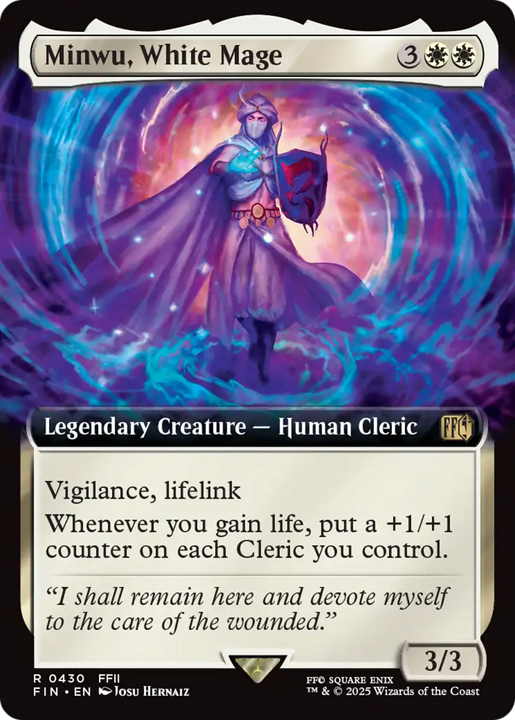 Minwu, White Mage (Extended Art) [FINAL FANTASY] | Gate City Games LLC