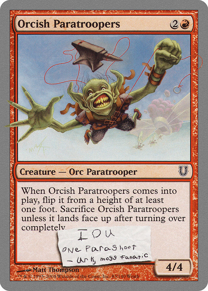 Orcish Paratroopers [Unhinged] | Gate City Games LLC