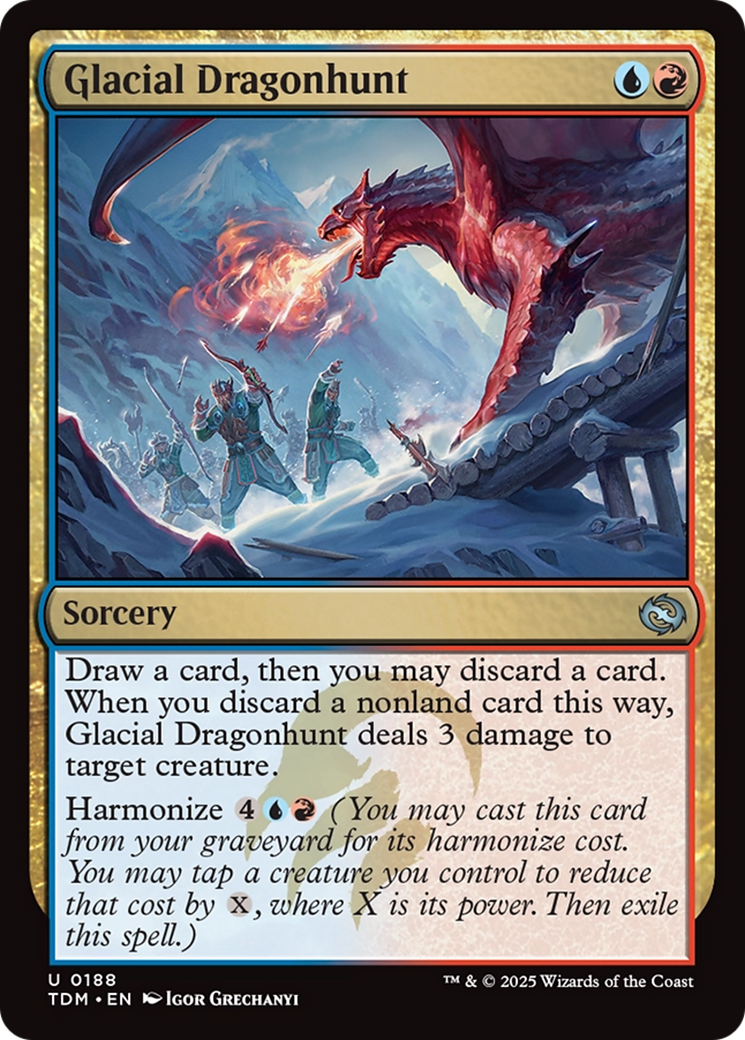 Glacial Dragonhunt [Tarkir: Dragonstorm] | Gate City Games LLC