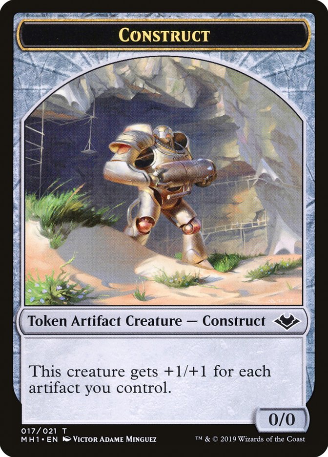 Soldier (004) // Construct (017) Double-Sided Token [Modern Horizons Tokens] | Gate City Games LLC