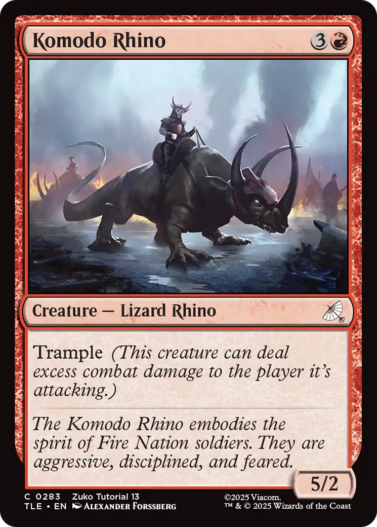 Komodo Rhino (0283) [Avatar: The Last Airbender: Eternal-Legal] | Gate City Games LLC