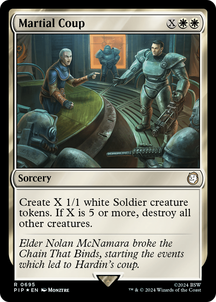 Martial Coup (Surge Foil) [Fallout] | Gate City Games LLC