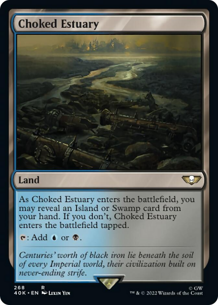 Choked Estuary (Surge Foil) [Warhammer 40,000] | Gate City Games LLC
