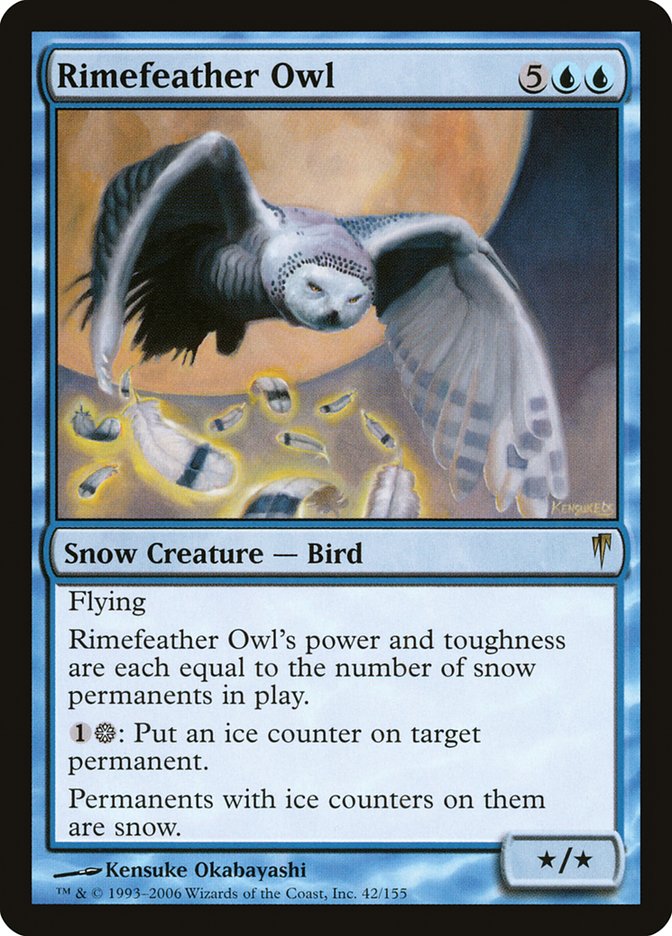 Rimefeather Owl [Coldsnap] | Gate City Games LLC