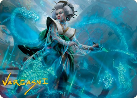 Bearer of Memory Art Card (Gold-Stamped Signature) [Kamigawa: Neon Dynasty Art Series] | Gate City Games LLC