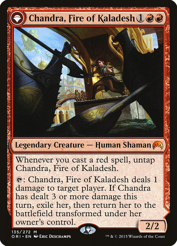 Chandra, Fire of Kaladesh // Chandra, Roaring Flame [Magic Origins] | Gate City Games LLC