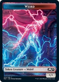 Weird // Zombie Double-Sided Token [Core Set 2021 Tokens] | Gate City Games LLC