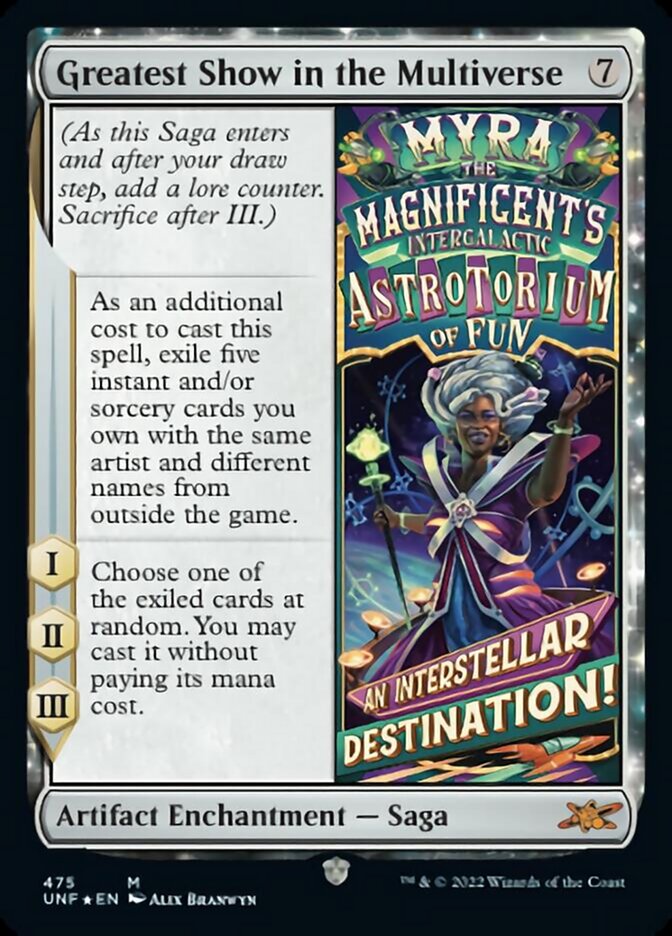 Greatest Show in the Multiverse (Galaxy Foil) [Unfinity] | Gate City Games LLC