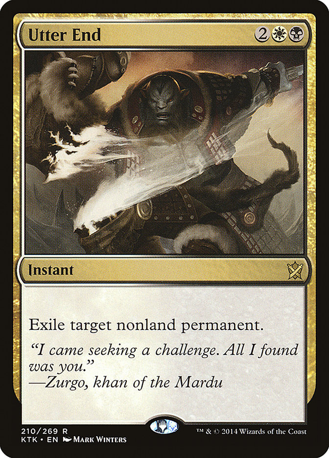 Utter End [Khans of Tarkir] | Gate City Games LLC