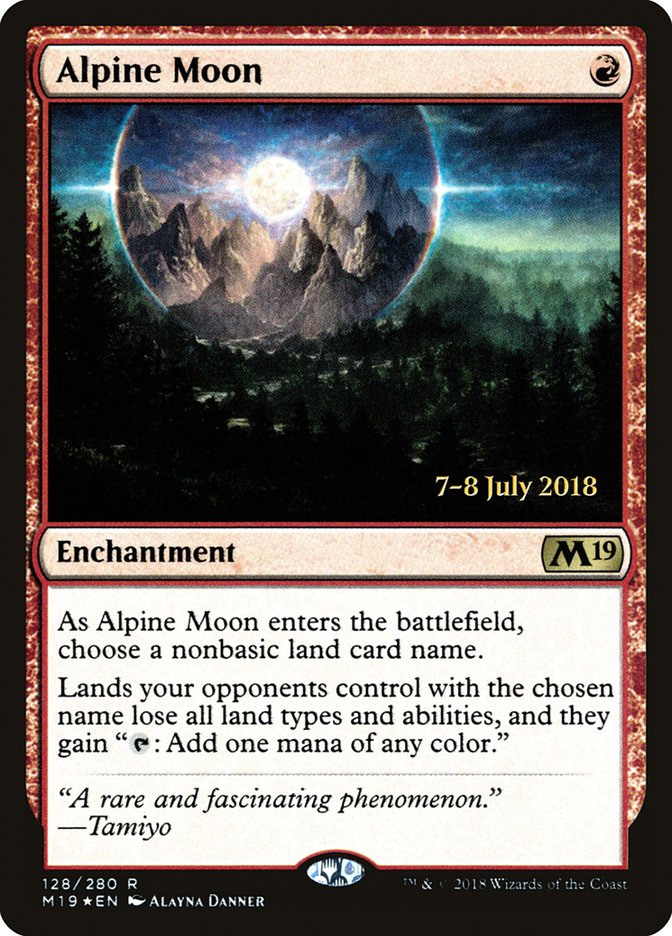 Alpine Moon [Core Set 2019 Prerelease Promos] | Gate City Games LLC