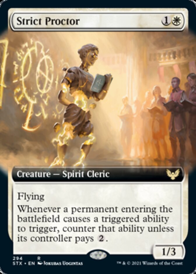 Strict Proctor (Extended Art) [Strixhaven: School of Mages] | Gate City Games LLC