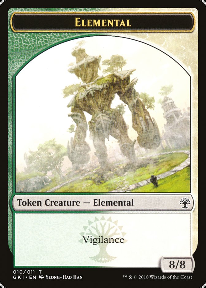 Elemental // Centaur Double-Sided Token [Guilds of Ravnica Guild Kit Tokens] | Gate City Games LLC