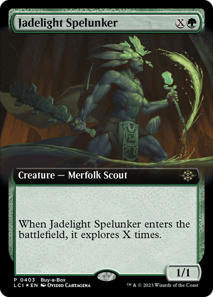 Jadelight Spelunker (Extended Art) (Buy-A-Box) [The Lost Caverns of Ixalan Promos] | Gate City Games LLC