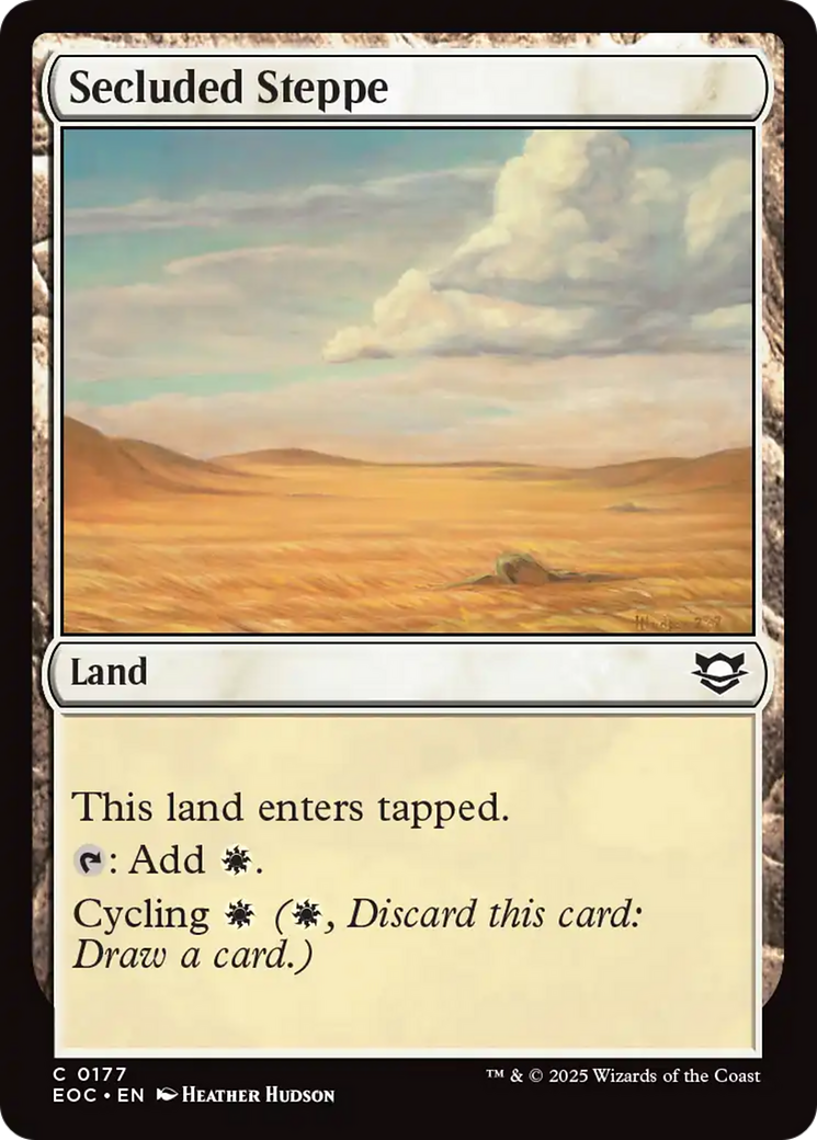 Secluded Steppe [Edge of Eternities Commander] | Gate City Games LLC