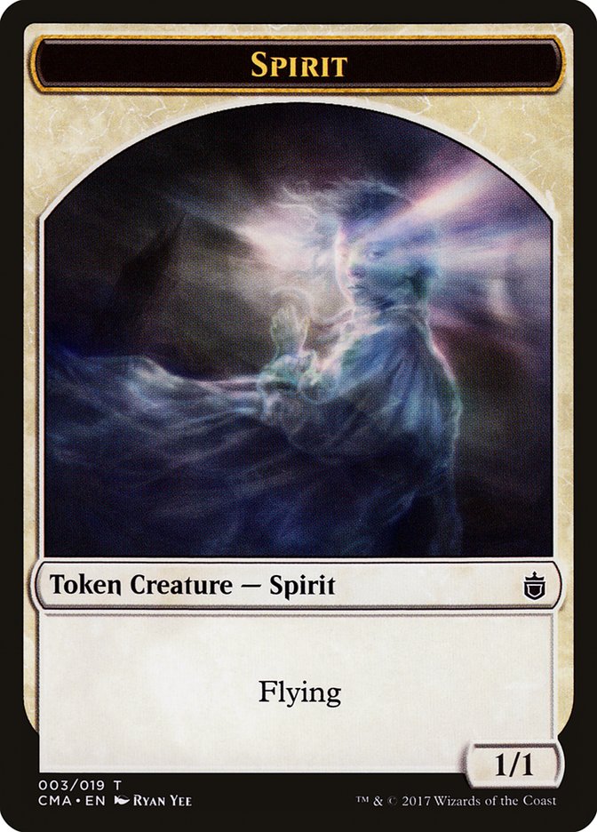Spirit Token [Commander Anthology Tokens] | Gate City Games LLC