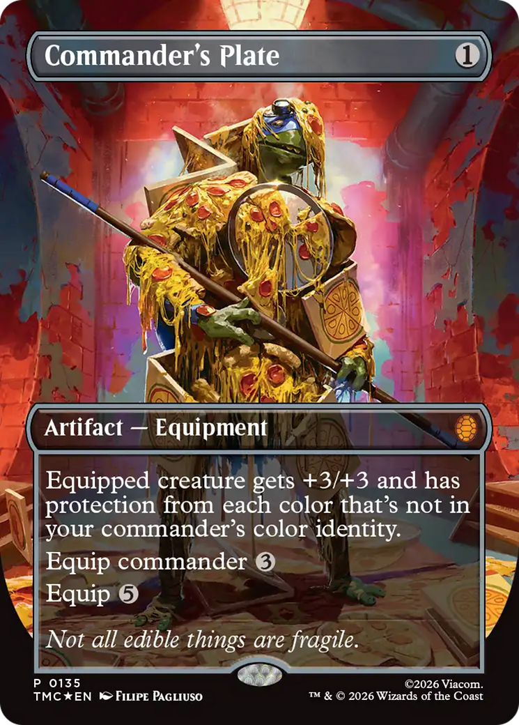 Commander's Plate (Borderless) [Teenage Mutant Ninja Turtles Commander] | Gate City Games LLC