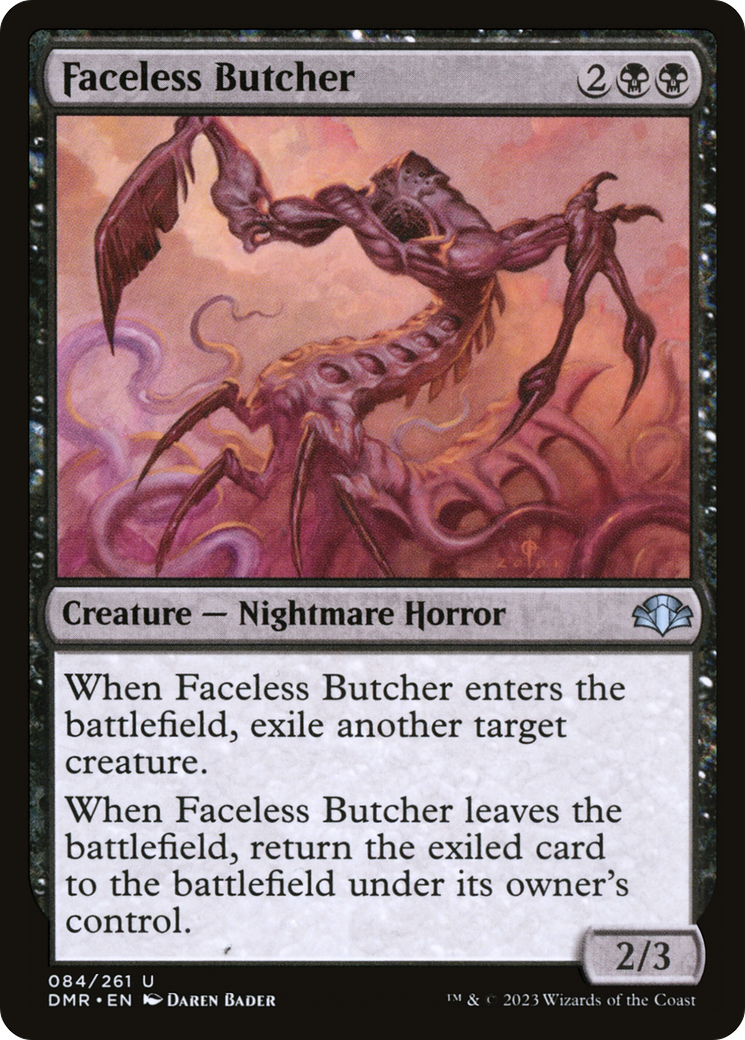 Faceless Butcher [Dominaria Remastered] | Gate City Games LLC