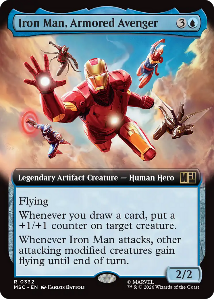Iron Man, Armored Avenger (Extended Art) [Marvel Super Heroes Commander] | Gate City Games LLC