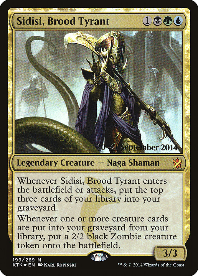 Sidisi, Brood Tyrant [Khans of Tarkir Prerelease Promos] | Gate City Games LLC