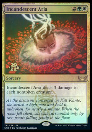 Incandescent Aria [Streets of New Capenna Prerelease Promos] | Gate City Games LLC