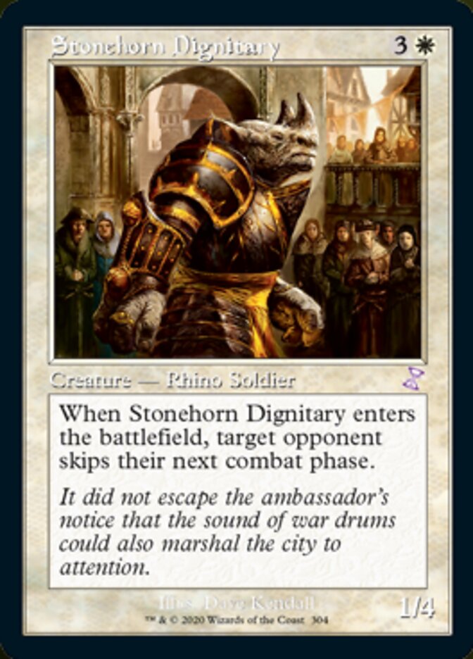 Stonehorn Dignitary (Timeshifted) [Time Spiral Remastered] | Gate City Games LLC