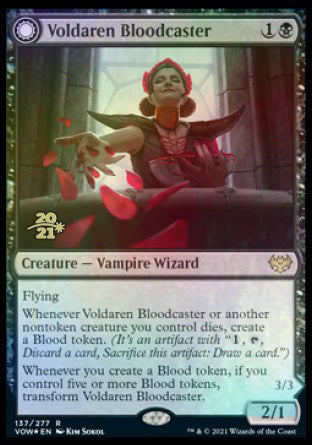 Voldaren Bloodcaster // Bloodbat Summoner [Innistrad: Crimson Vow Prerelease Promos] | Gate City Games LLC