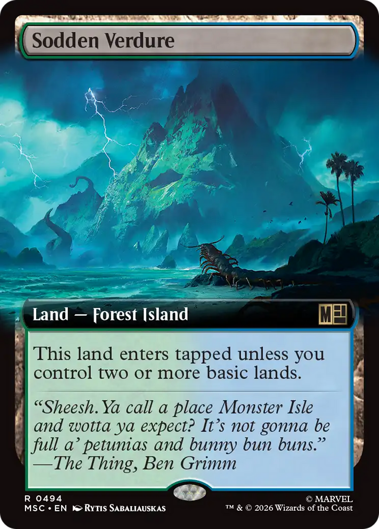 Sodden Verdure (Extended Art) [Marvel Super Heroes Commander] | Gate City Games LLC
