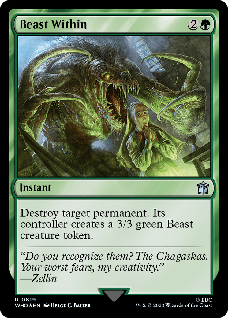 Beast Within (Surge Foil) [Doctor Who] | Gate City Games LLC