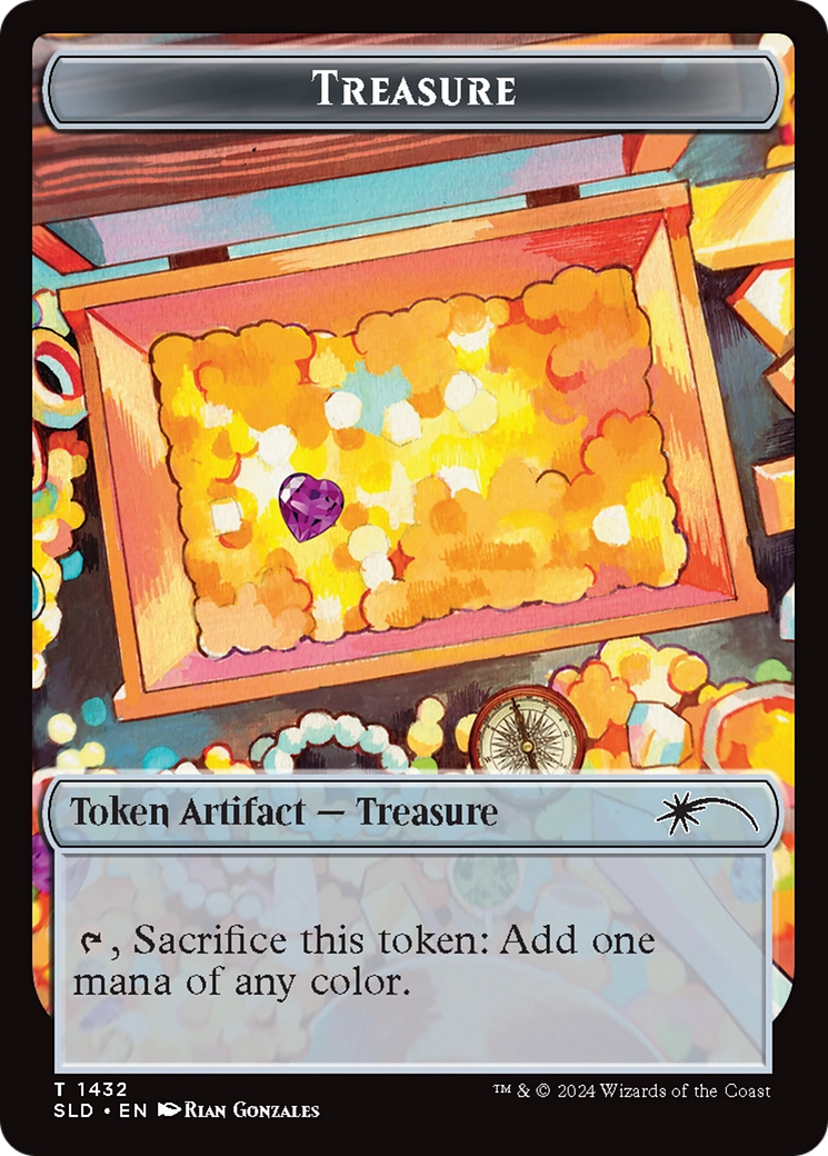 Treasure Token (1432) (Rainbow Foil) [Secret Lair Drop Series] | Gate City Games LLC