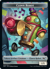 Clown Robot (003) // Food (010) Double-Sided Token [Unfinity Tokens] | Gate City Games LLC