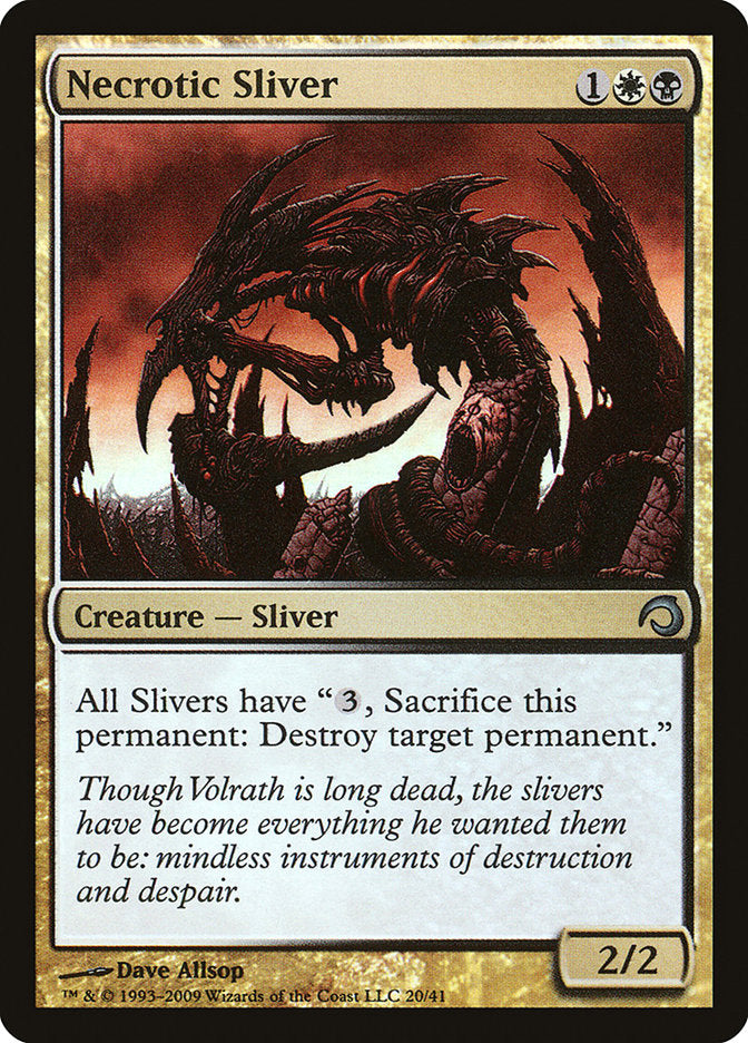 Necrotic Sliver [Premium Deck Series: Slivers] | Gate City Games LLC
