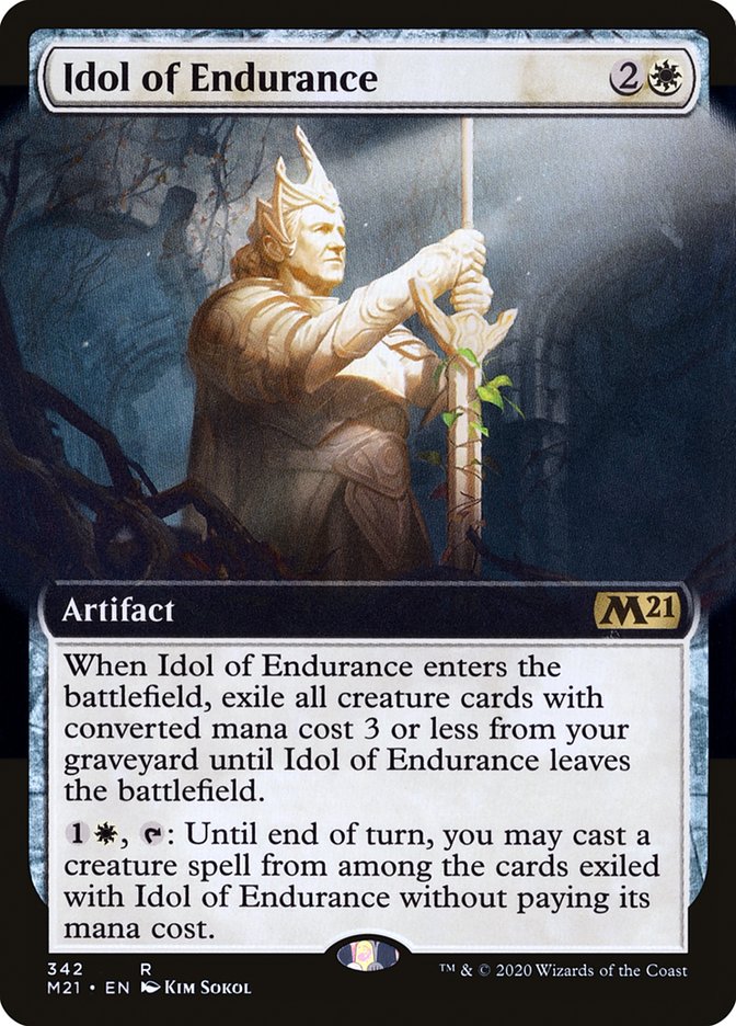 Idol of Endurance (Extended Art) [Core Set 2021] | Gate City Games LLC