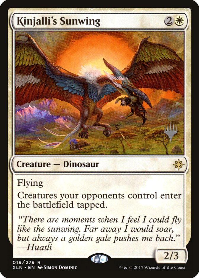 Kinjalli's Sunwing (Promo Pack) [Ixalan Promos] | Gate City Games LLC