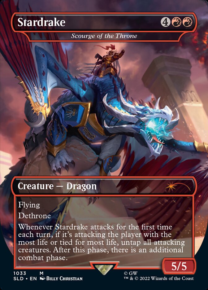 Stardrake - Scourge of the Throne (Borderless) [Secret Lair Drop Series] | Gate City Games LLC