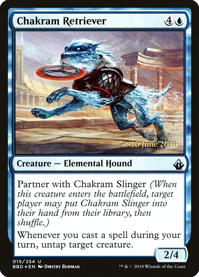 Chakram Retriever (Prerelease) [Battlebond Prerelease Promos] | Gate City Games LLC