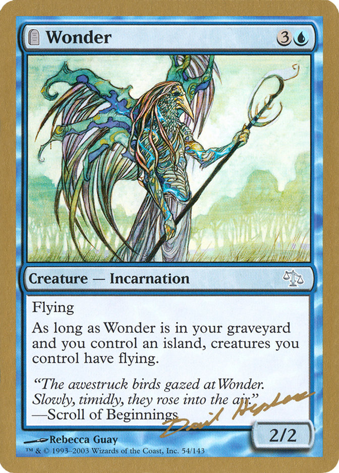 Wonder (Dave Humpherys) [World Championship Decks 2003] | Gate City Games LLC