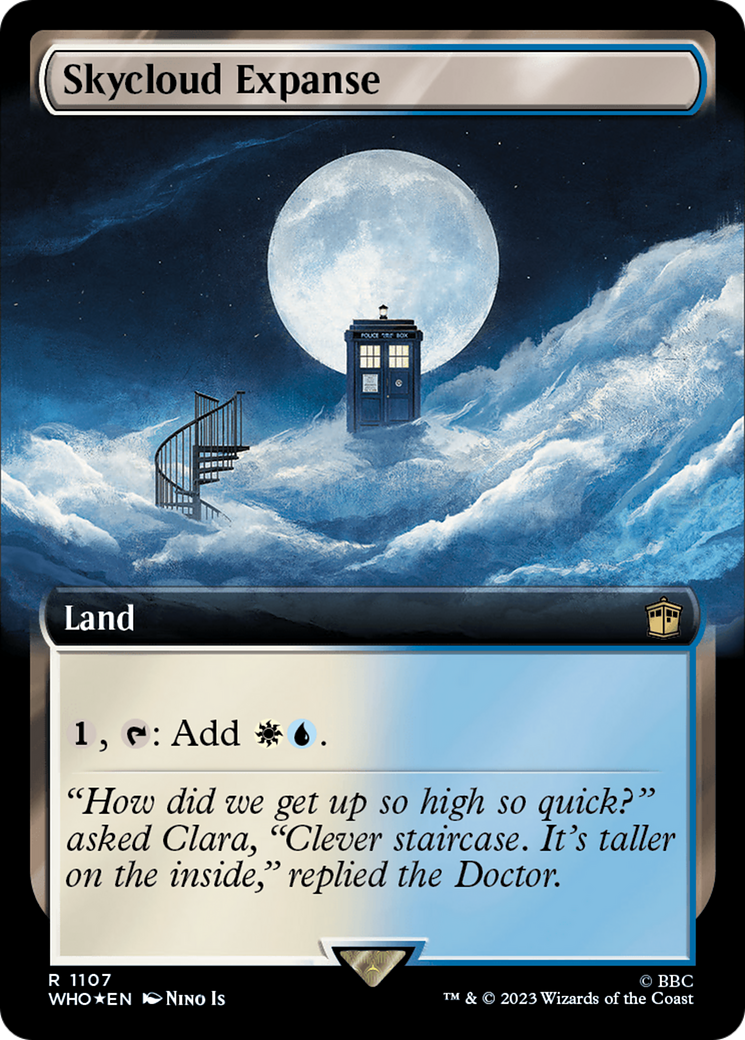 Skycloud Expanse (Extended Art) (Surge Foil) [Doctor Who] | Gate City Games LLC