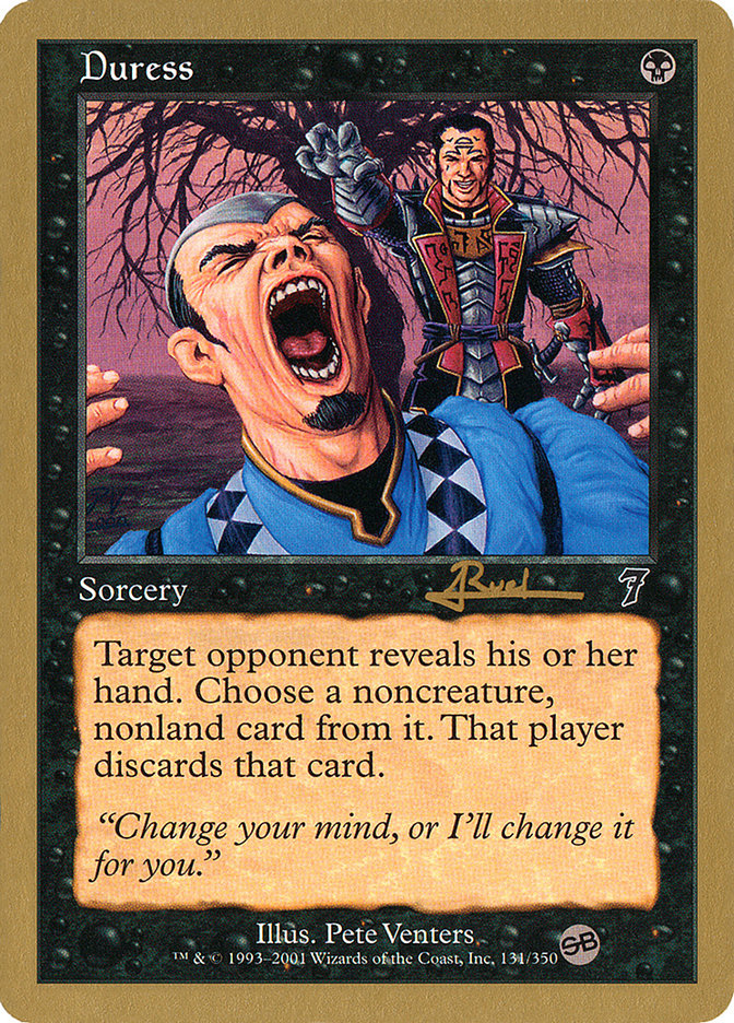 Duress (Antoine Ruel) (SB) [World Championship Decks 2001] | Gate City Games LLC