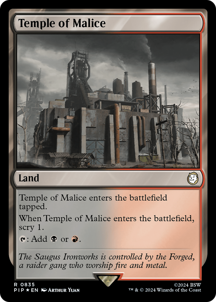 Temple of Malice (Surge Foil) [Fallout] | Gate City Games LLC