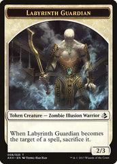 Warrior // Labyrinth Guardian Double-Sided Token [Amonkhet Tokens] | Gate City Games LLC