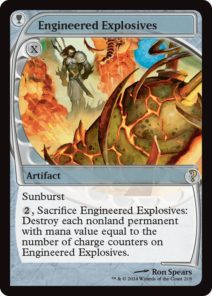 Engineered Explosives (Future Sight) [Mystery Booster 2] | Gate City Games LLC