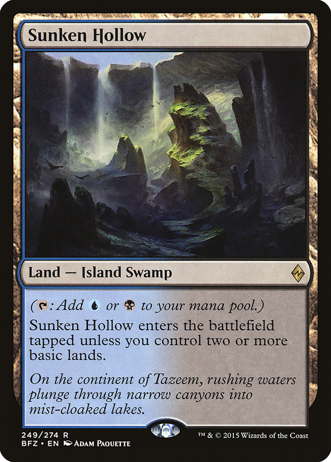 Sunken Hollow [Battle for Zendikar] | Gate City Games LLC