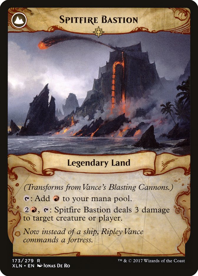 Vance's Blasting Cannons // Spitfire Bastion [Ixalan] | Gate City Games LLC