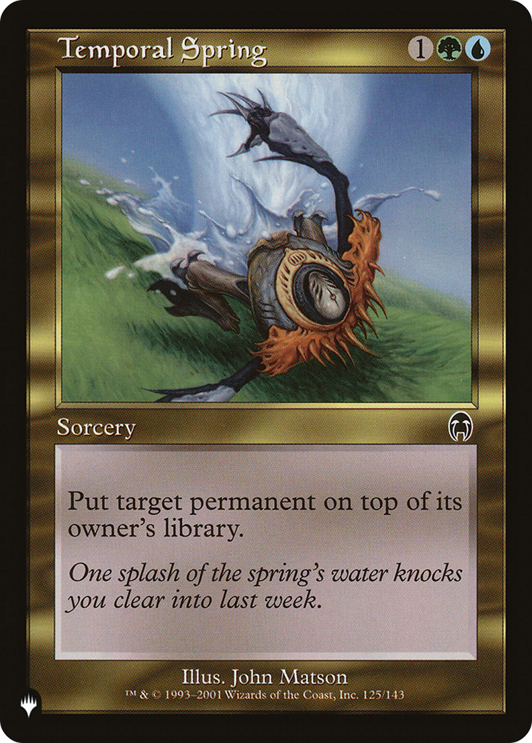 Temporal Spring [The List Reprints] | Gate City Games LLC