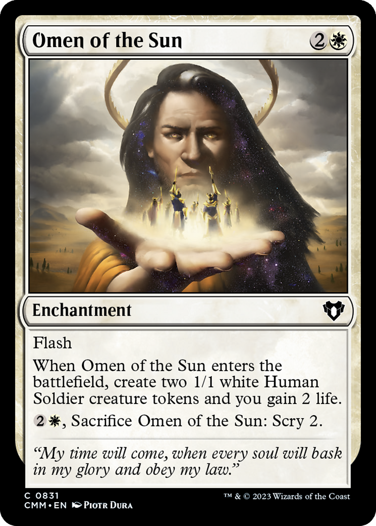 Omen of the Sun [Commander Masters] | Gate City Games LLC