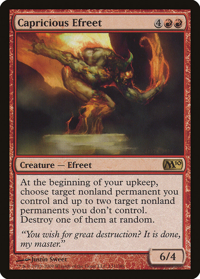 Capricious Efreet [Magic 2010] | Gate City Games LLC